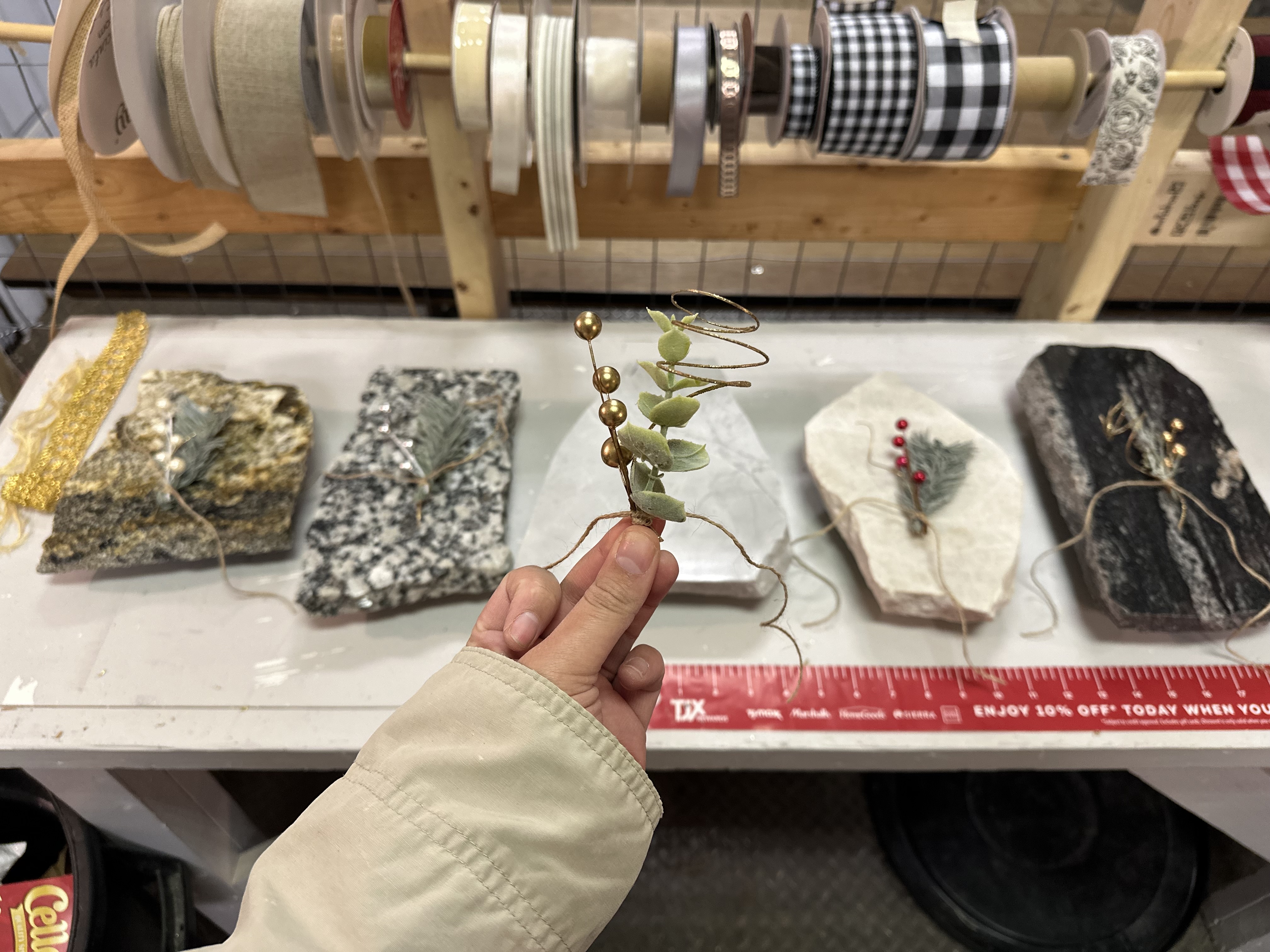 Mini Offcut boards being gift-wrapped